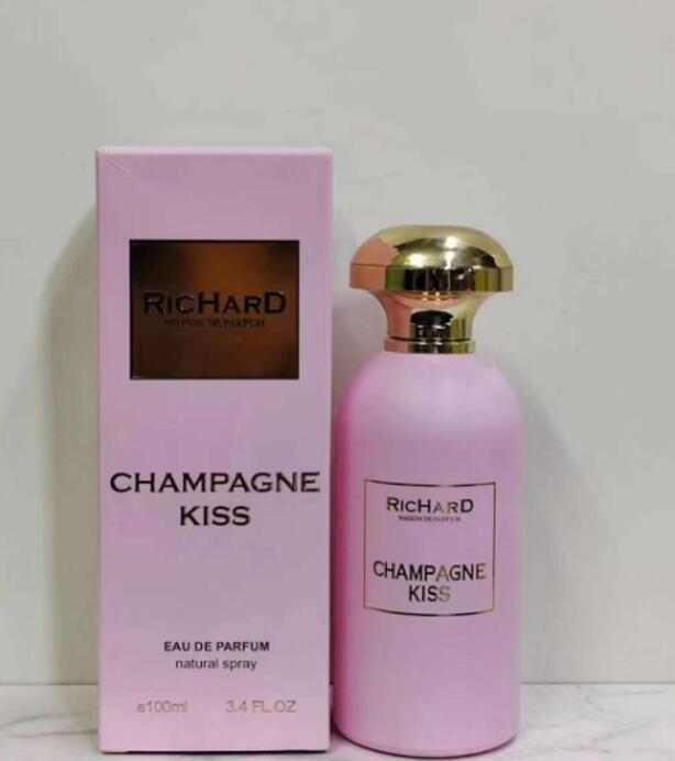 Unisex Perfume 100ml Richard Champagne Kiss Dirty Pineapple Fragrance Eau De Parfum 3.4oz Long Lasting Smell Brand EDP Man Women Cologne Spray Body Mi