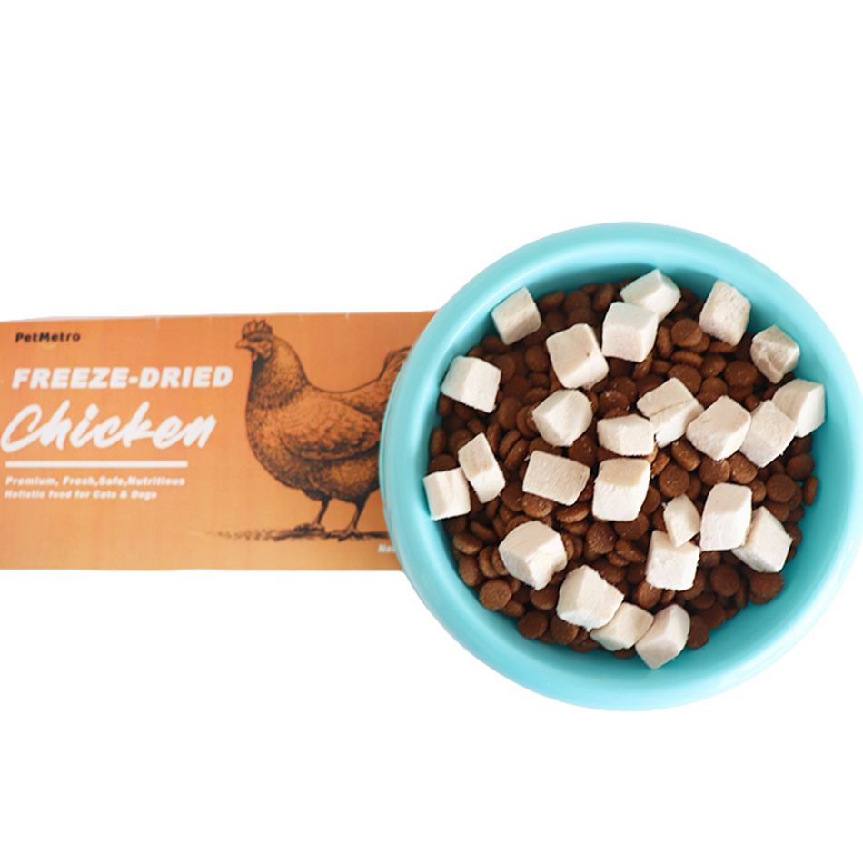 Wholesale Freeze-dried Chicken Diced Chicken Breast Fresh Freeze Dried Cat Snack Dog Treats Pet Food