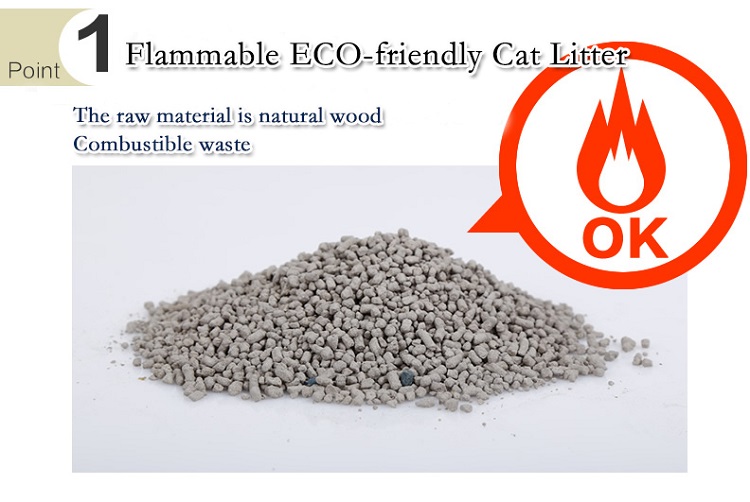 Wholesale Natural Wood Cat Litter Promotional Quick Clumping Granules Wood Pellets Cat Mat Litter