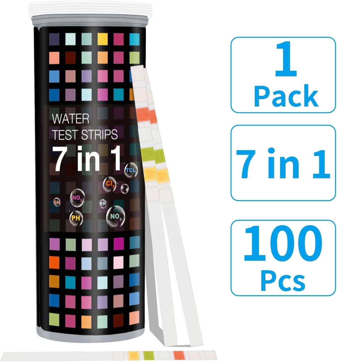 Wholesale 7 in 1 One Step Aquarium Water Quality Test Strips