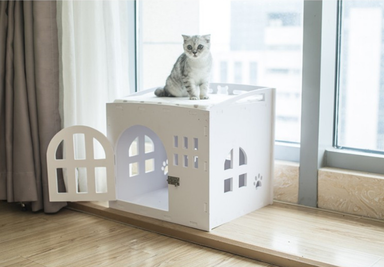 Luxury Detachable Doghouse Pet House Villa Creative Cat plastic outdoor Dog House All Seasons