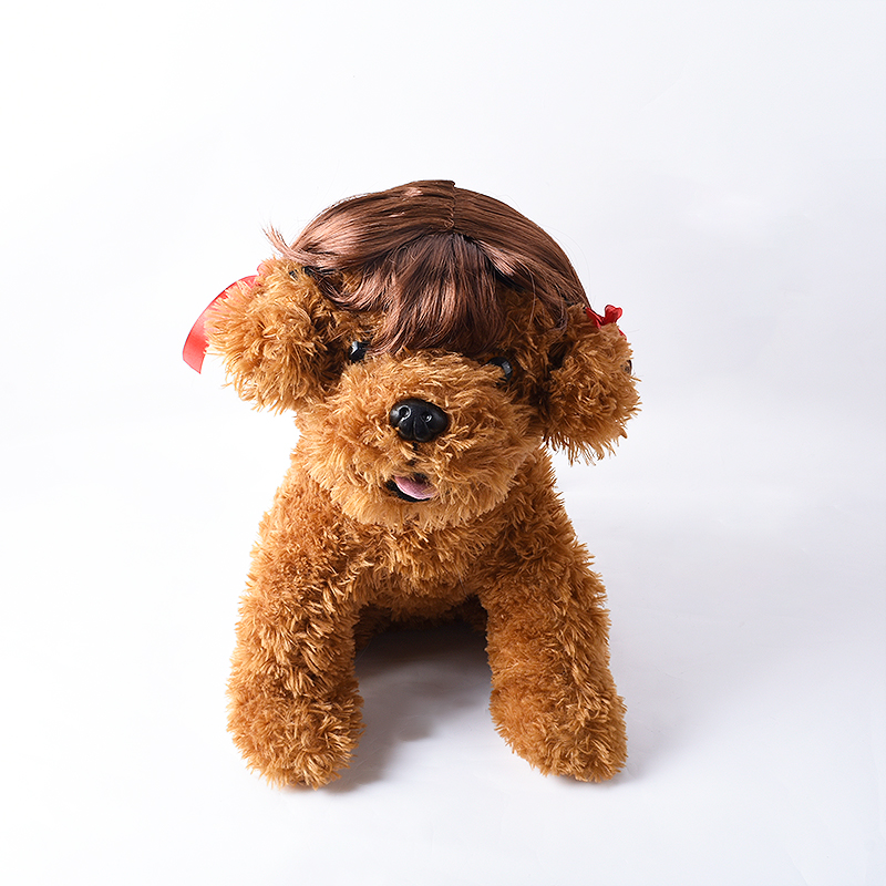 Pet Costumes Synthetic Accessories Pet Wig Small Dog Headgear for Halloween Christmas Eve Festival Party Decor