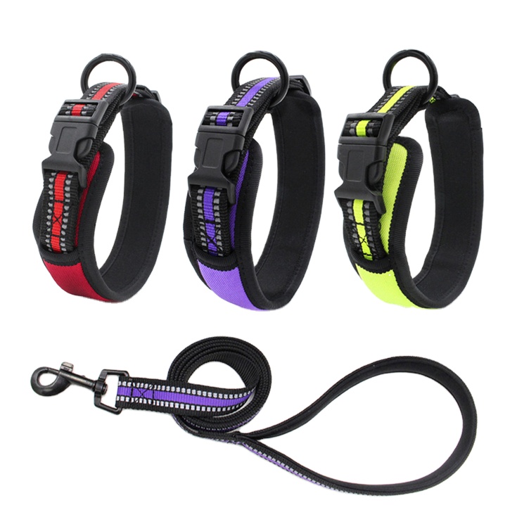 manufacturer Tartan print cheap adjustable pet dog leather collar with custom logo