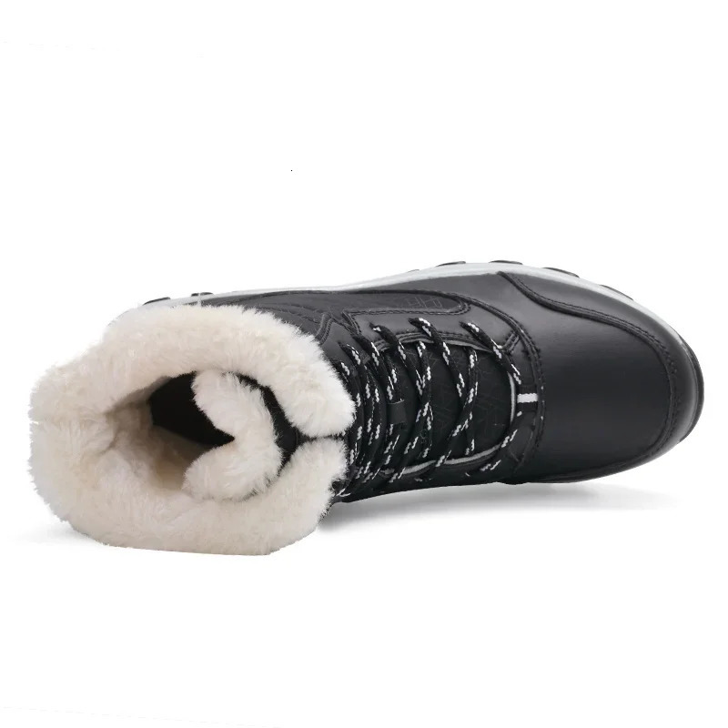 Snow Boots Women Platform Boots Non-slip Women Winter Shoes Fur Warm Ankle Boots for Women Wedges Waterproof Thigh High Boots 241114
