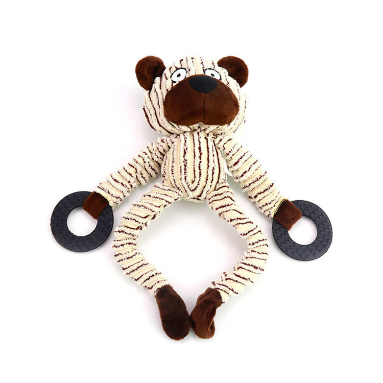 Wholesale Hot-sellig Pet Animal Plush Stuffed Squeaky Toy for Dogs and Cats Teeth Cleaning Claw Grinding Interactive New Pet Toy