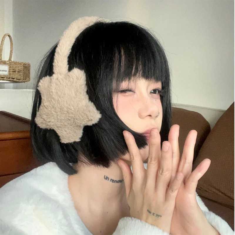 Y2K Womens Fluffy Cute Earrings for Autumn and Winter Cold Protection Plush Warm Earrings Fashion Edition Solid Color Irregular Earrings W241126