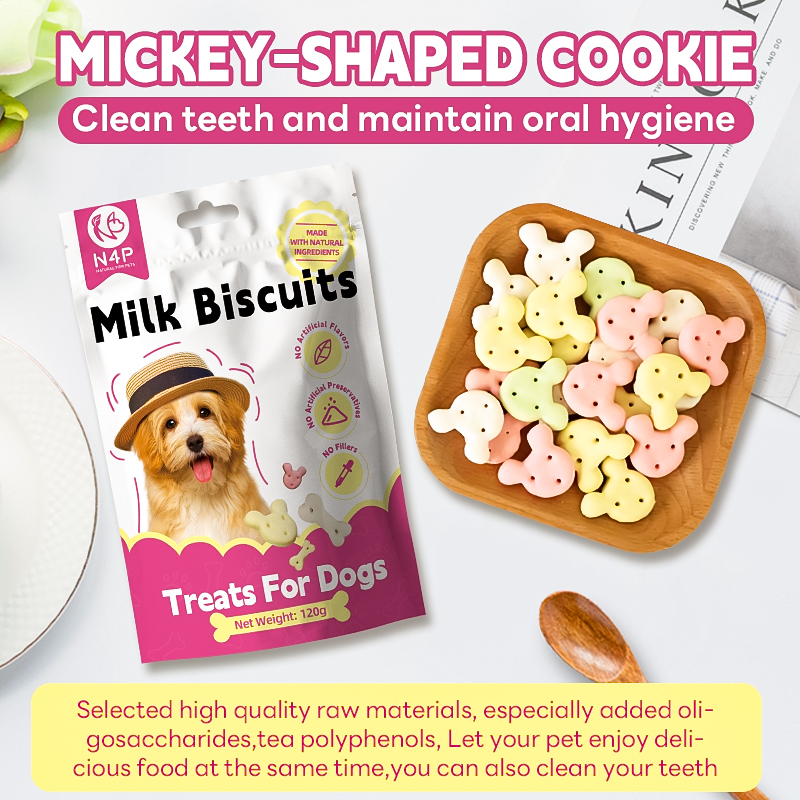 Customized fruit favor calcium milk clean tooth dog chew treats natural dog snacks biscuit and snack