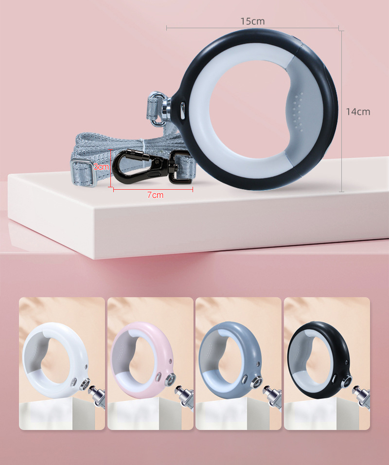 2022 Luxury Colorful Luminous New Pet Dog Leash LED Rope Leash