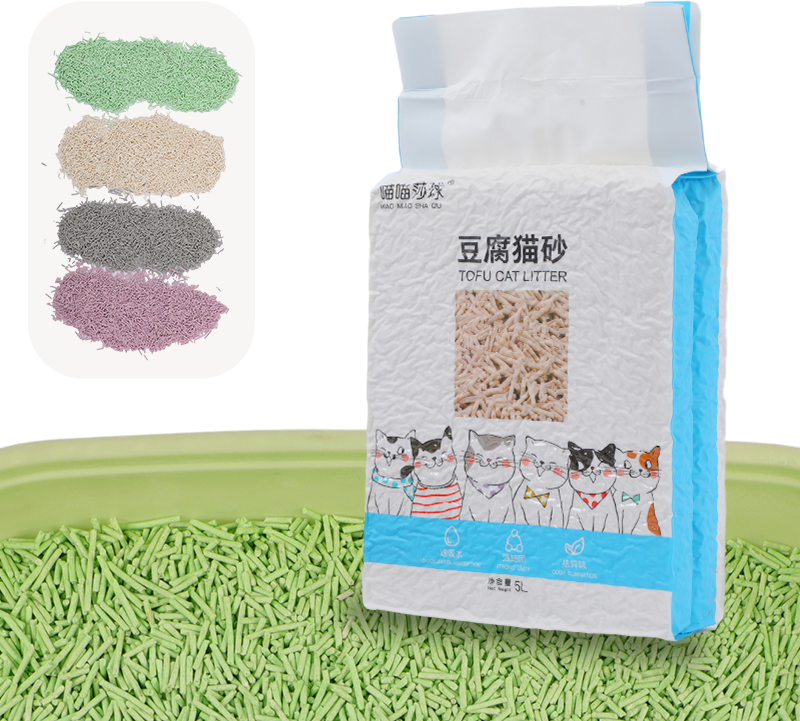 10 kg packaging crushed tofu arena para gatos cat litter clumping feline fresh tofu best cat litter
