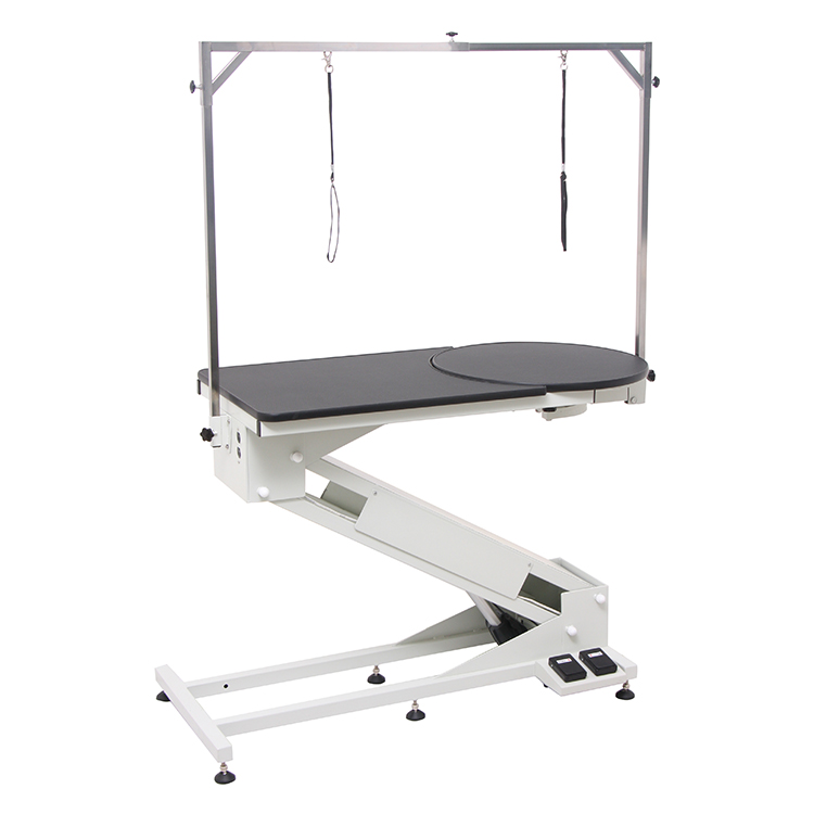 Hayeapet Big Z Electric Lifting rotatable Pet Grooming Table With Round Rotational Top and Swivel Grooming Arm