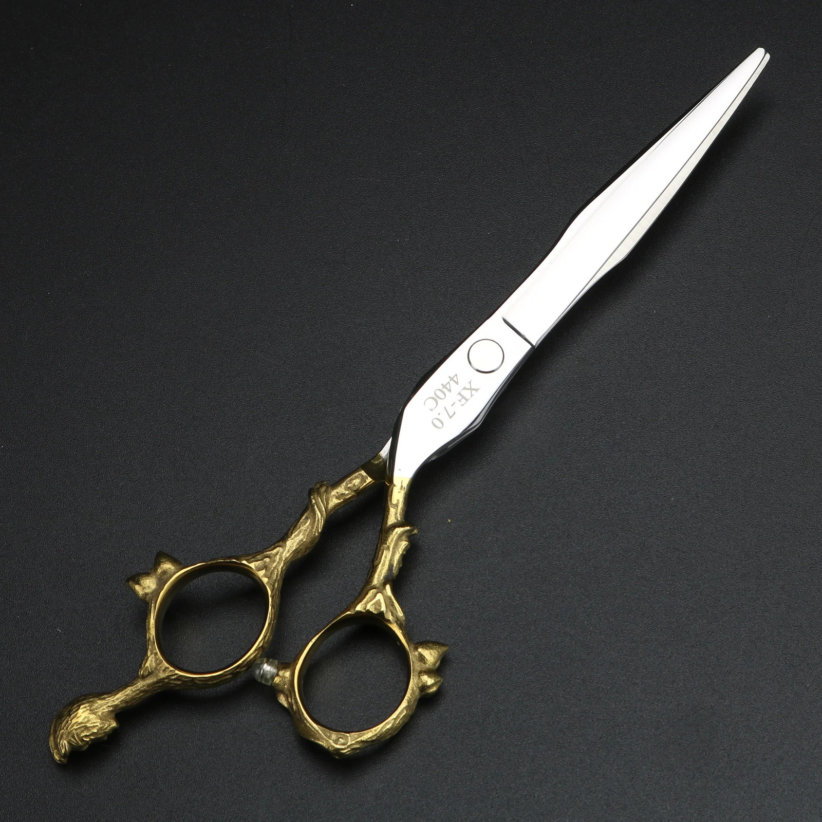 7 inch regular hair scissors Japan 440C steel barber cutting scissors 241125 S2563