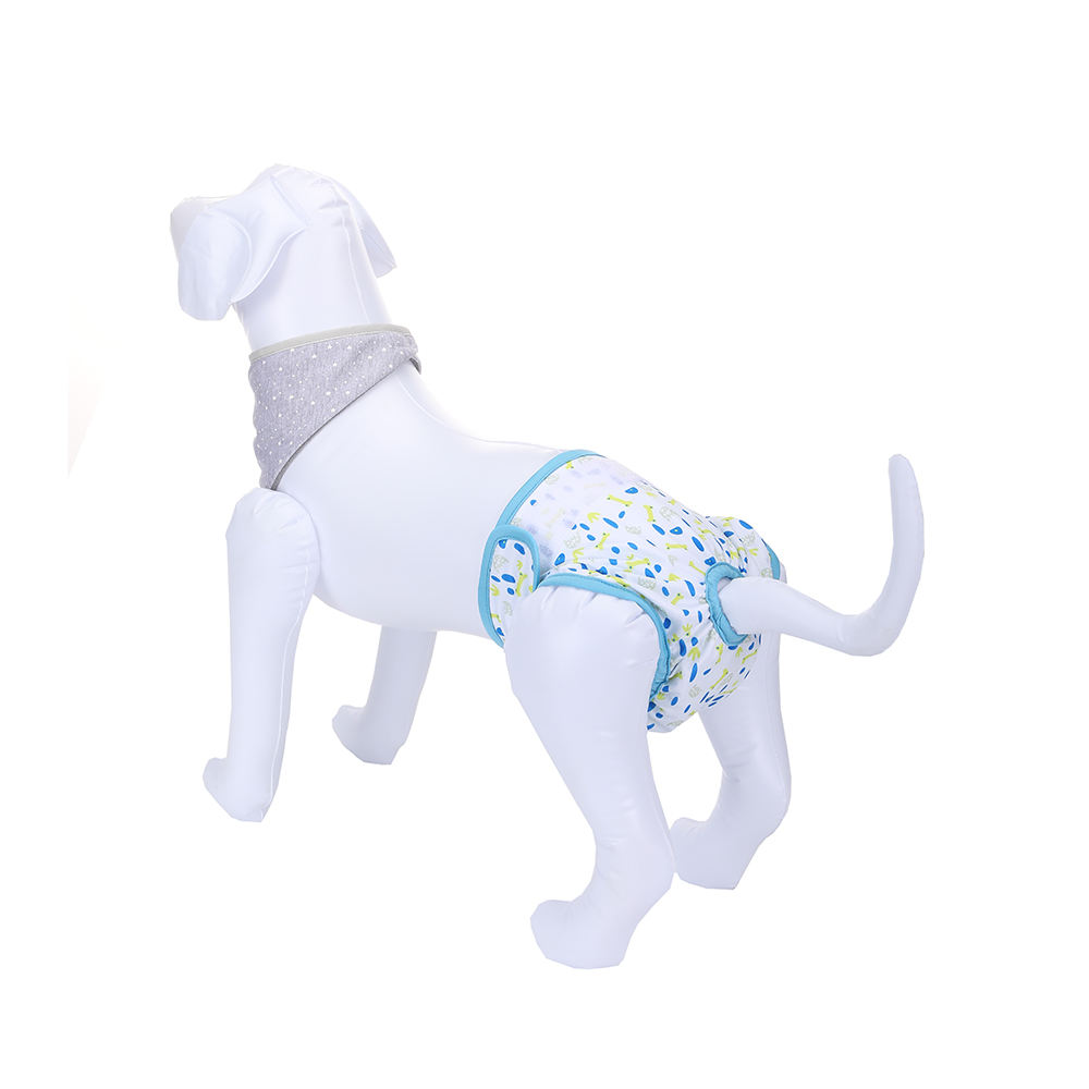Low Price Adjustable Cotton Dog Diapers Washable and Reusable Male & Female Diapers with Printed