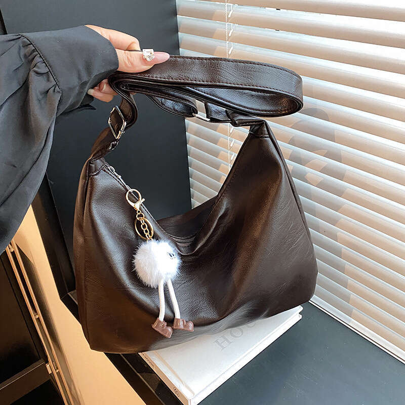2024 new urban minimalist popular autumn and winter stylish large capacity women's crossbody fashionable single shoulder bag