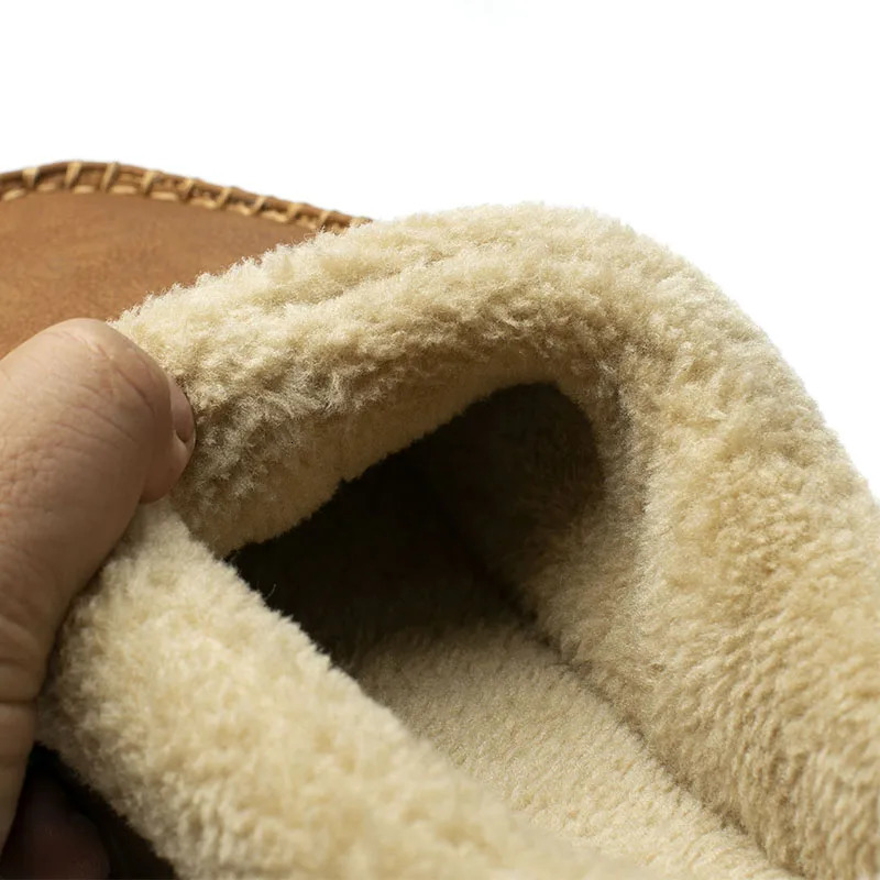 Home Men Slippers Winter Plush Warm Shoes Men Casual Flat House Indoor Bedroom Cotton Slides Comfort Slippers Men Big Size 49 50 241126