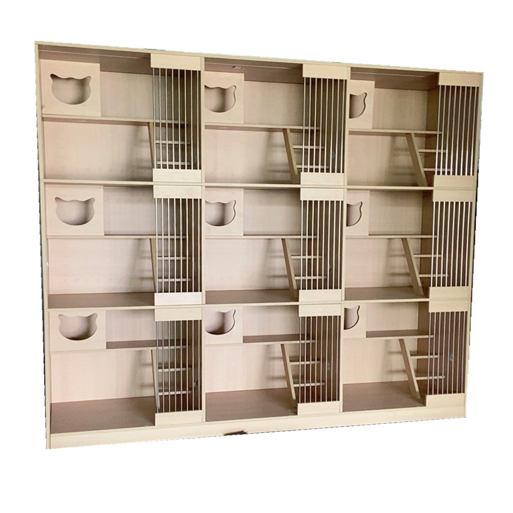 Hot Luxury 3-Layer Cat Cage Customizable Household Wooden Furniture for Cat House & Scratching Villa for Pet Owners