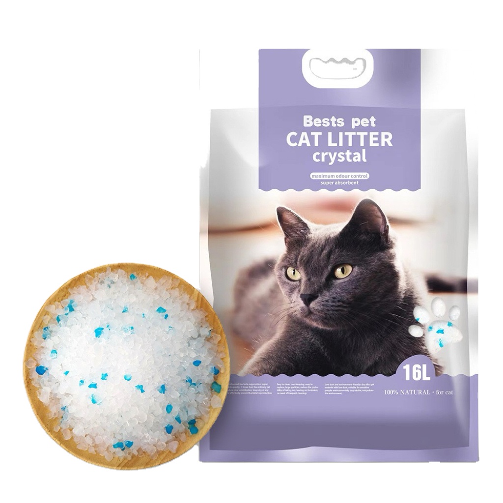 Hot sale OEM factory New arrival High quality eco-friendly Pet Cleaning Silica Gel Cat Litter