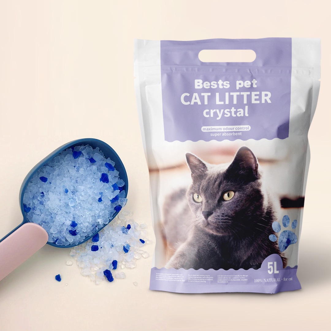 Hot sale OEM factory New arrival High quality eco-friendly Pet Cleaning Silica Gel Cat Litter
