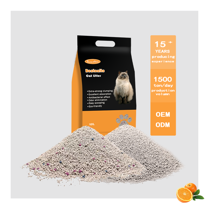 OEM Direct Top Selling 1-3.5mm 5L 10L Strong Clumping Bentonite Cat litter Sand With ISO CE