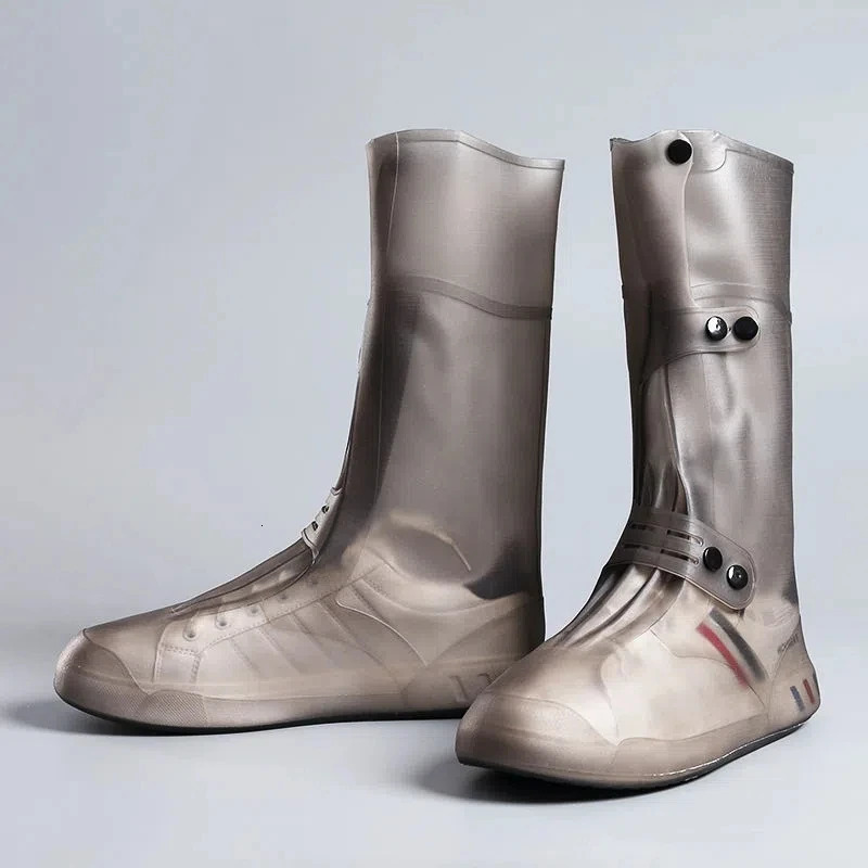 1 pair of rain shoe covers mens waterproof shoe covers rain shoe covers high tube wear-resistant lightweight rain boots 241126