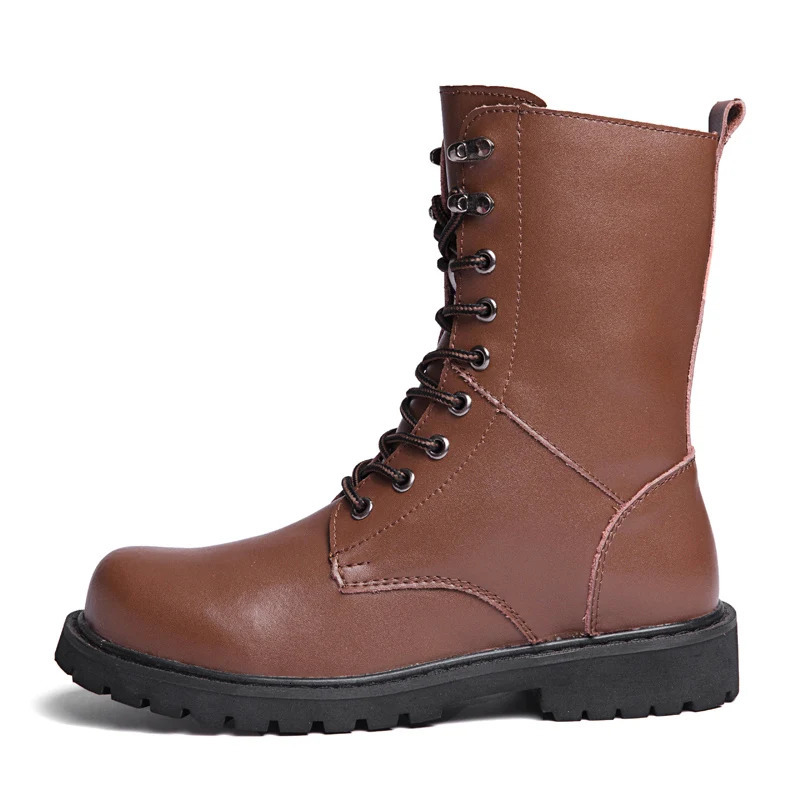 100% Genuine Leather Men Boots Breathable High Top Shoes Outdoor Casual Men Winter Shoes Autumn Snow Boots For Men Botas Homme 241114