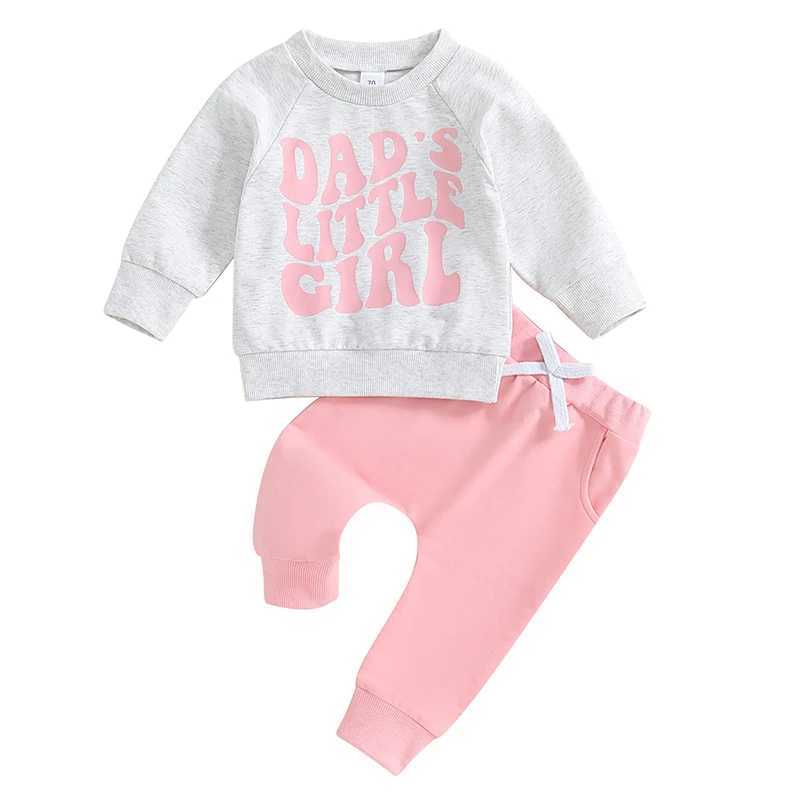Clothing Sets Toddler Girl 2-Piece Winter Outfits Cozy Sweater Jogger Pants Set Infant Cold Weather Clothing Warm Tracksuit H241126