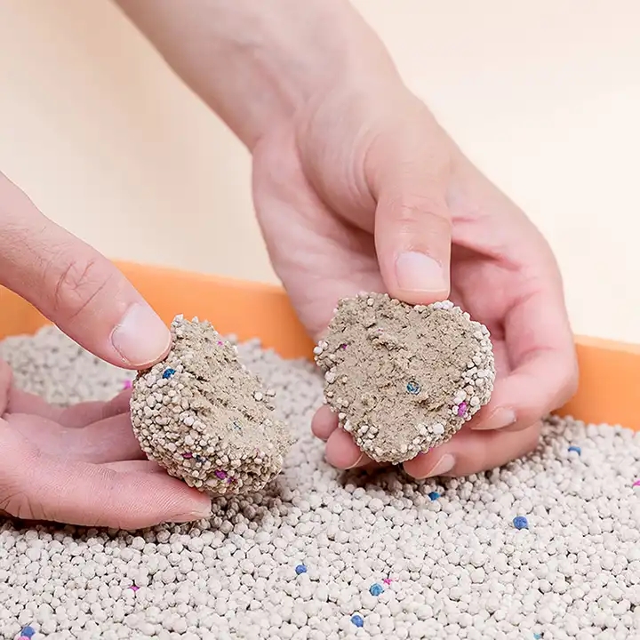 High quality high efficiency perfuming device cat litter bentonite clumping ball type bentonite cat litter