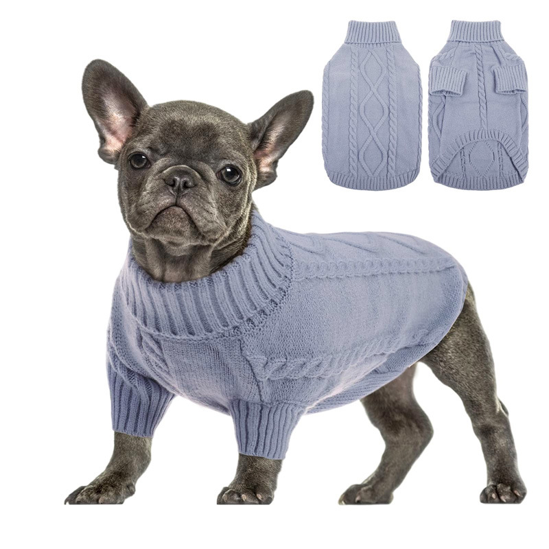 best price classic turtleneck custom logo cute pet Knitting pullover Sweater clothing
