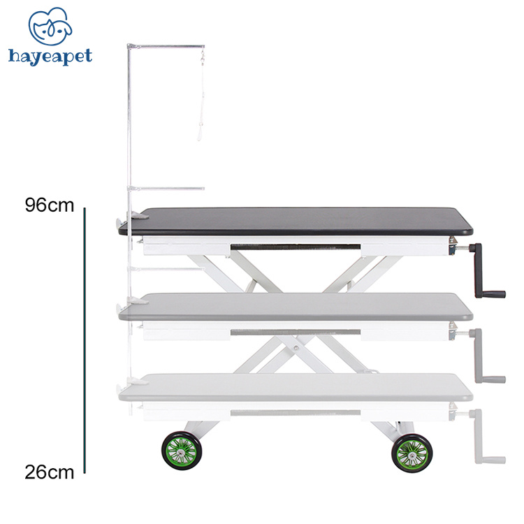 Veterinarian dog grooming mobile foldable and adjustable pet grooming table Veterinary Working Table vet pet grooming Beauty Bed