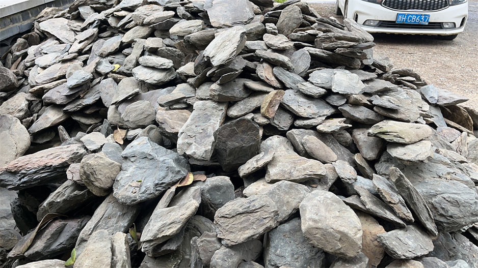 schist landscaping aquarium rocks Decorative Stream Stones fish tank Special Stones for Gardening decoration