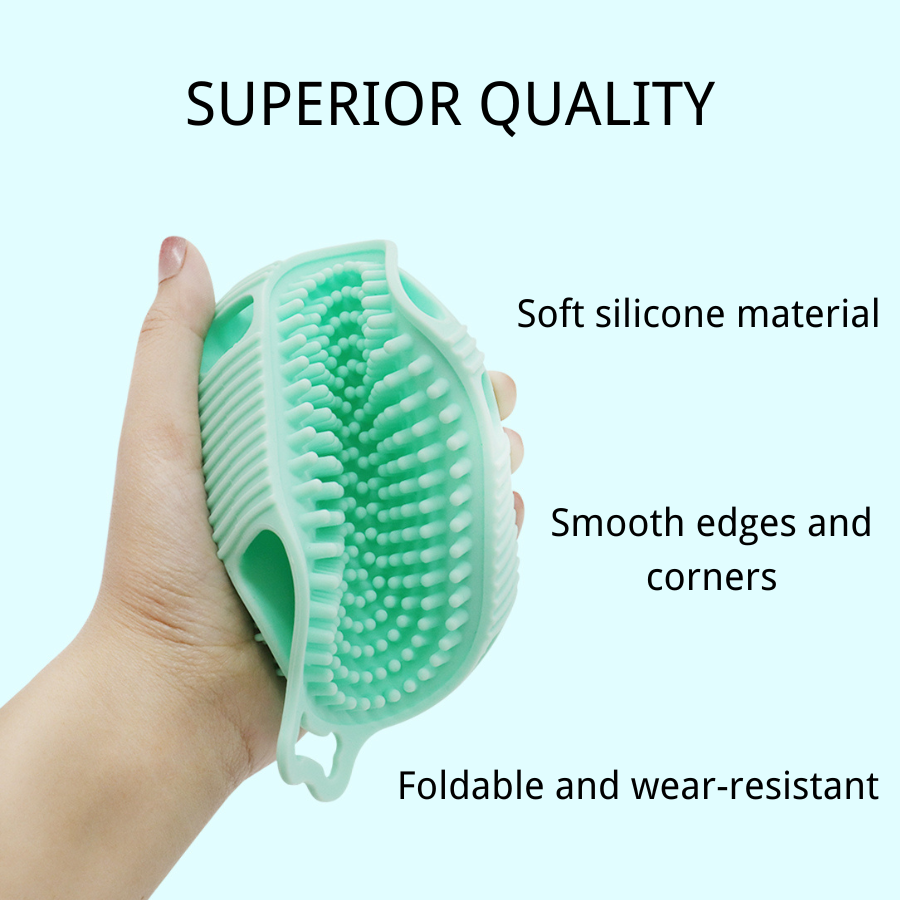 Silicone Dog Grooming Brushes Pet Shampoo Bath Brush Anti Skid Soothing Massage Rubber Comb Bath Dog Brush