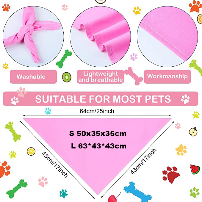 Custom Logo Designer Sublimation Blanks Cotton Customized Scarf Bandana For Cats Pets Bandanas Outfiit Dogs Birthday Holiday