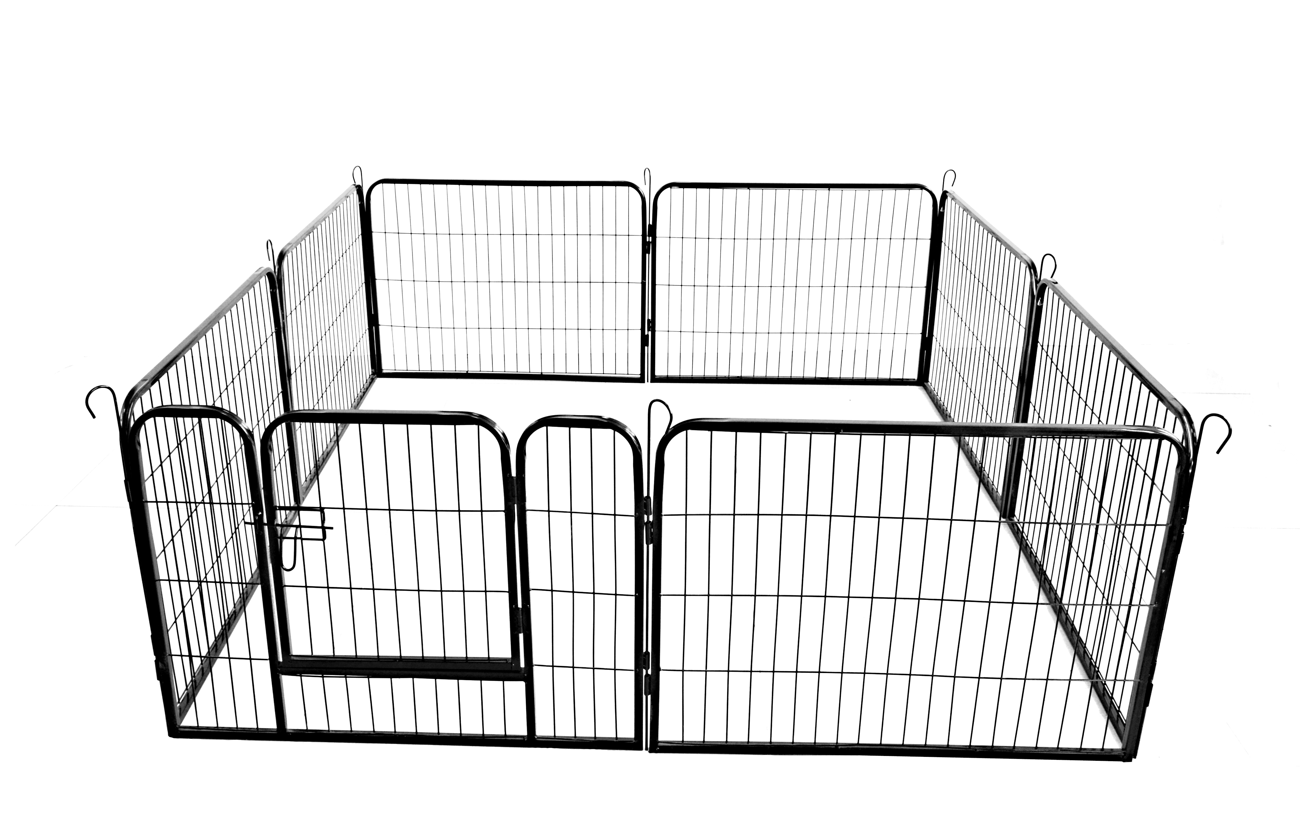 USA Warehouse 8-panel Cheap Temporary Expandable Petbaby Dog Fence Kennel Panels