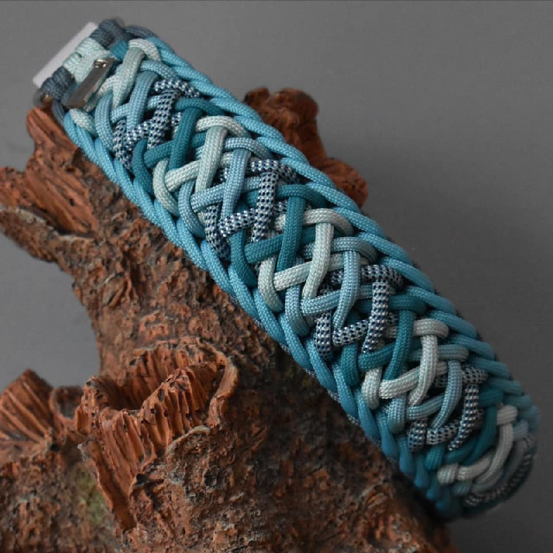 CUSTOM Logo Macrame Handmade Braided Nylon Rope Collar Collier Pour Chien Corde S M L XL Paracord Dog Collar And Lead Leash Set