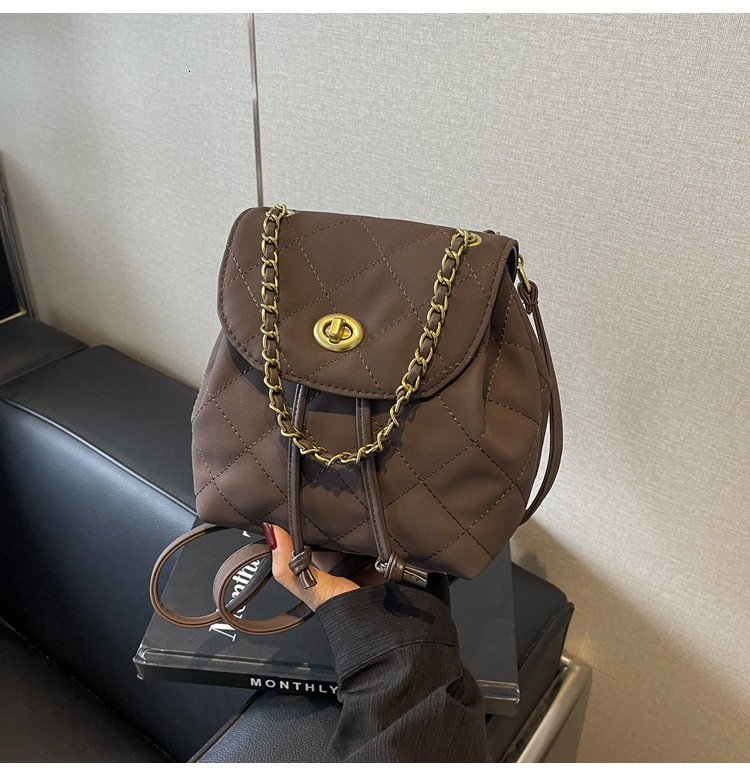 Leopard Print Women's Fashion Niche Design Chain, Korean Version Backpack, Casual Street Trend Travel Backpack Designer Bags Handbags Women