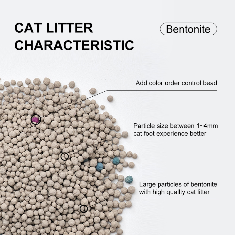 Colorful advanced low dust organic cat sand strong clumping Colorful bentonite cat litter sand price
