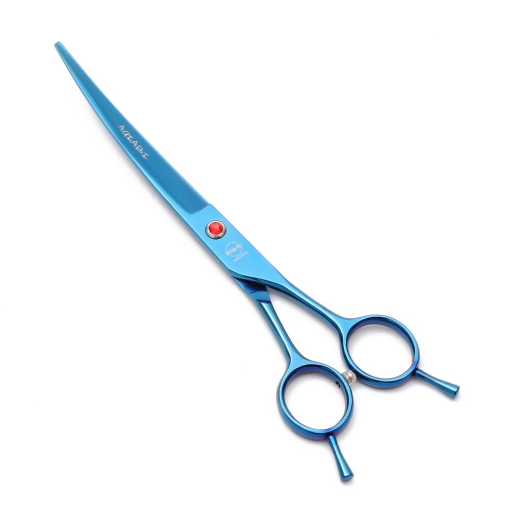 Dog Scissors 8" AQIABI Japanese Stainless Up Curved Shears Pet Scissors A4003