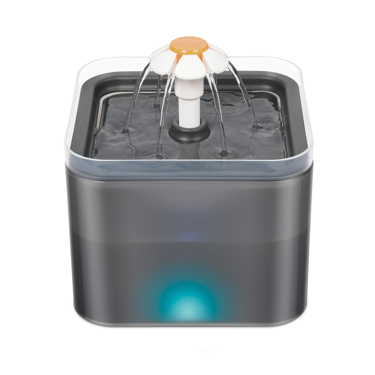 Cat Water Fountain Ultra Quiet Automatic Drinking Water Dispenser Pet Water Fountain with LED Light 2L Capacity with Filter