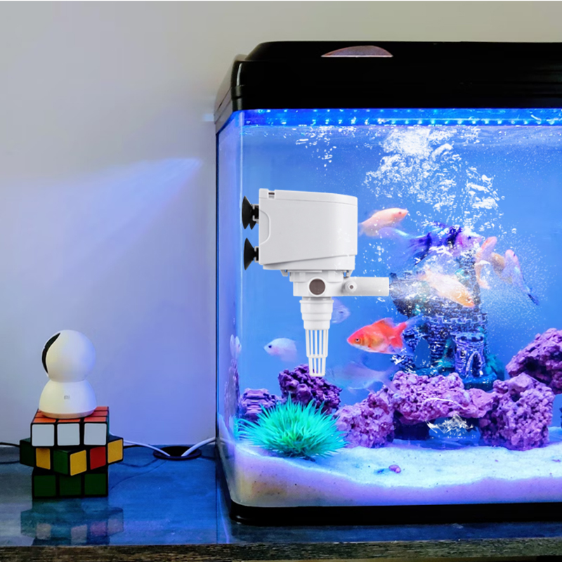 High Efficiency mini small three in one built-in fish tank aquarium water pump