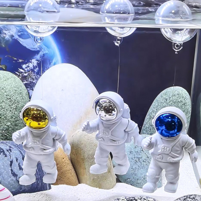 Suspended Astronaut Fish Tank Ornaments Water Floating Astronaut Micro Landscape Aquarium Decorations Accessories