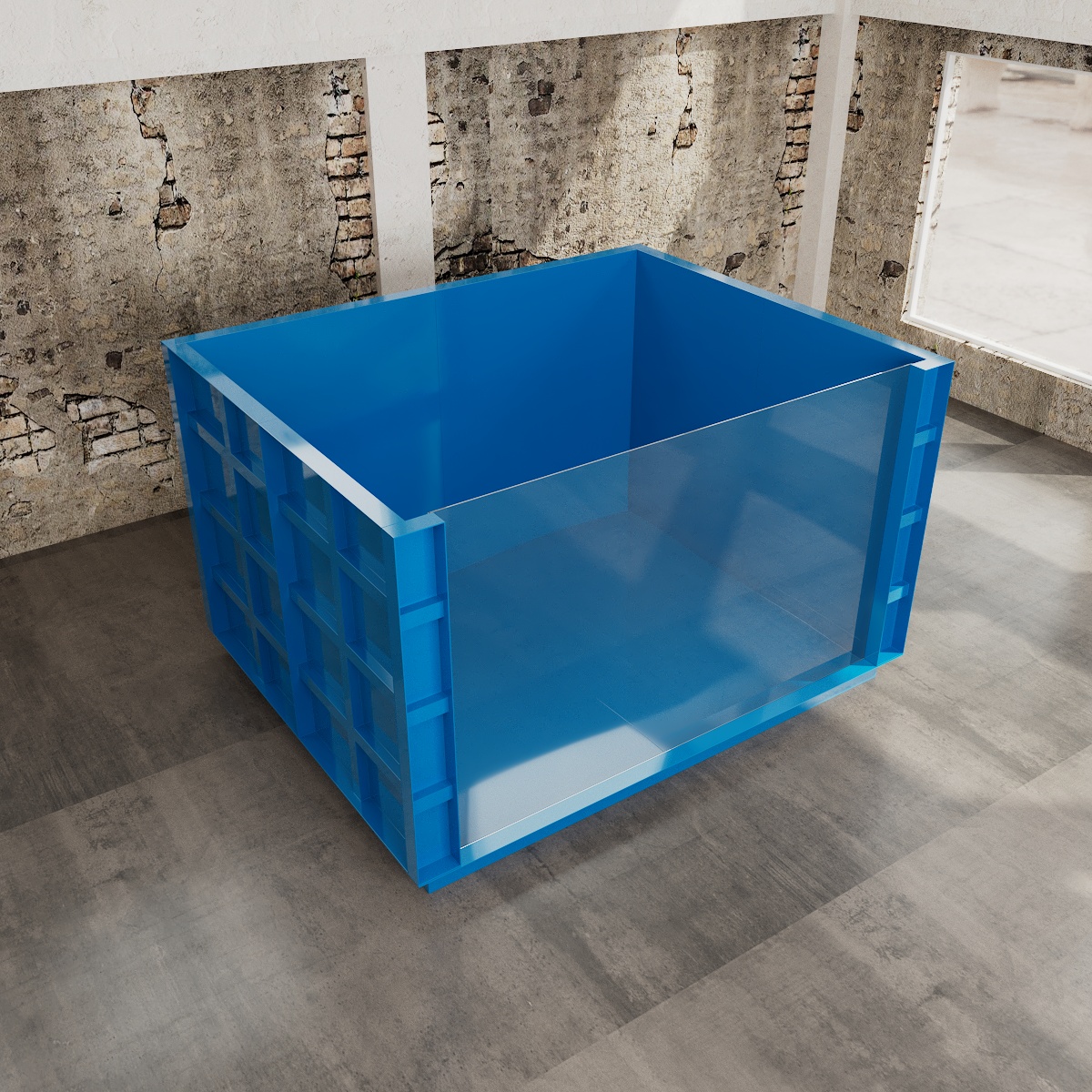 fishfrp New product listing hot sale indoor glass fiberglass with window biofloc aquarium & accessories Mermaid fish tank
