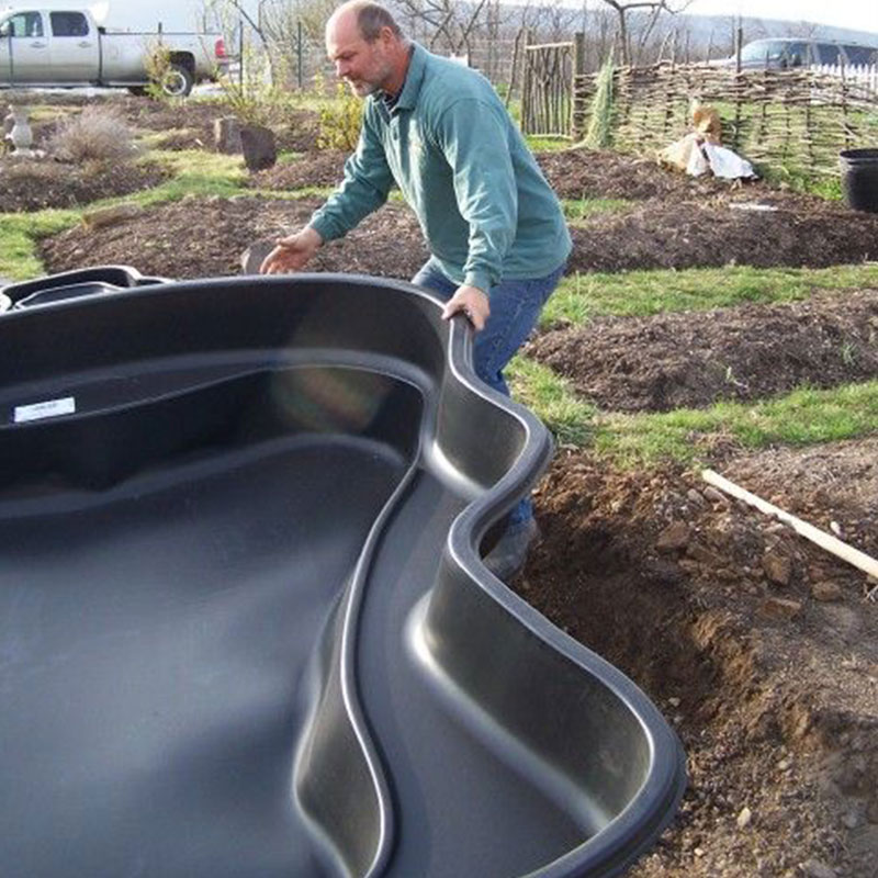 modern simple outdoor backyard fiberglass curved water ponds fountain tubs design fish stock pond manufacturer