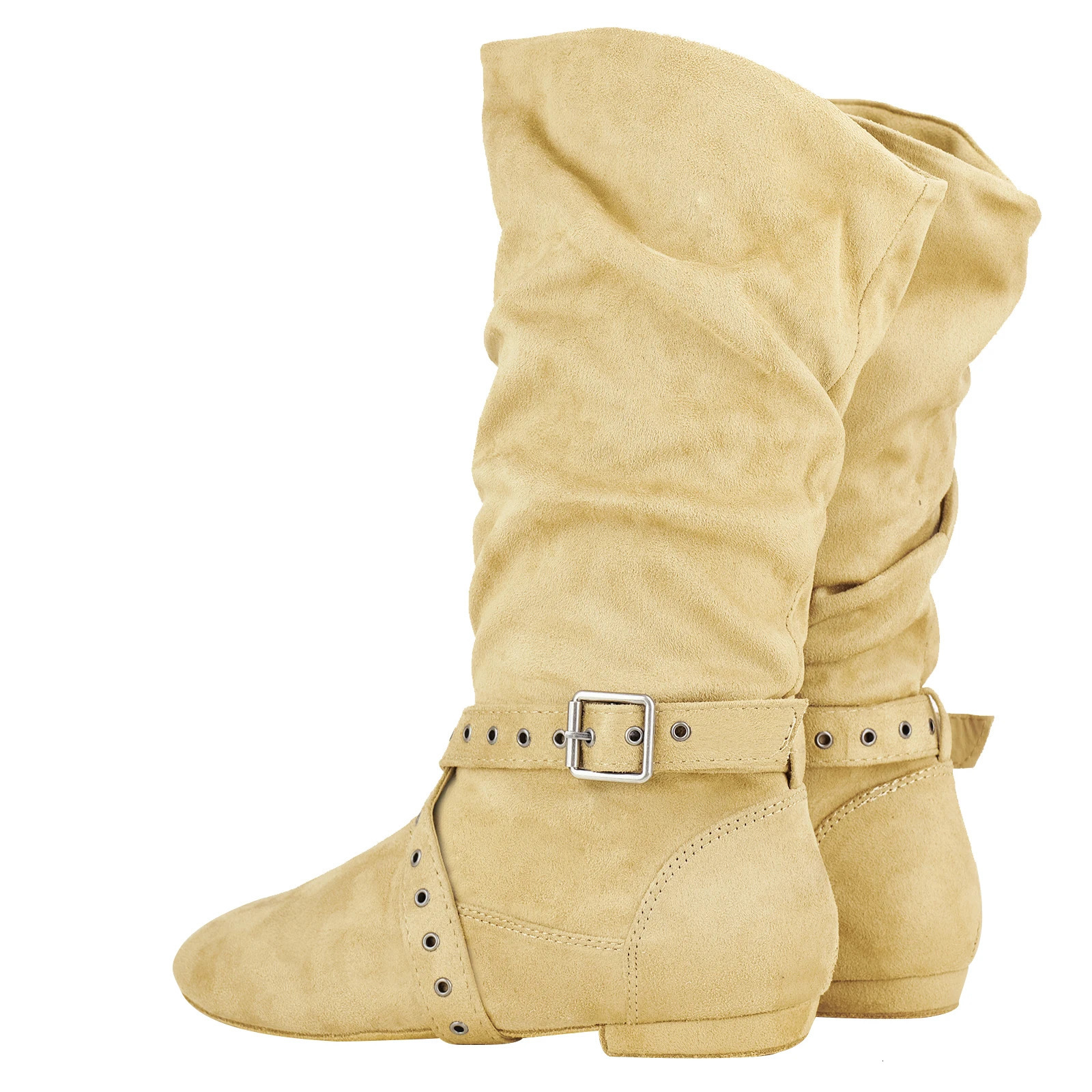 Jouncing Suede Sole Boot Step Women Latin Dance Boots Salsa Shoe Long Warm Up Line Shoes West Swing Dance Boots 241125