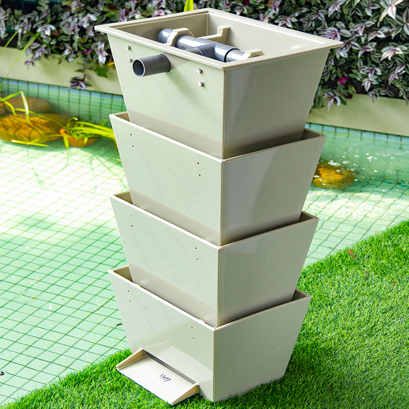 QihangRAS fish pond bakki shower trickle filter aquarium fish tank waterwall filter wholesale bakki shower filter for koi pond