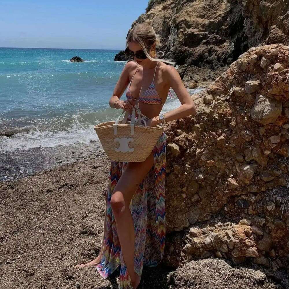 2024 3Pack Swimsuit With Cover Up Pants Swimwear Women Knot Bathing Suit Bandage Bikini Set Swimming Suits Biquini