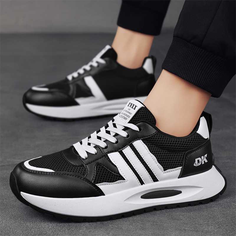 High Quality New Spring/Summer Leather Cloth Board Shoes Fashion Trendy Shoes Running Forrest Gump Shoes Mens Ins Trendy Mens Shoes Sports Shoes T2411