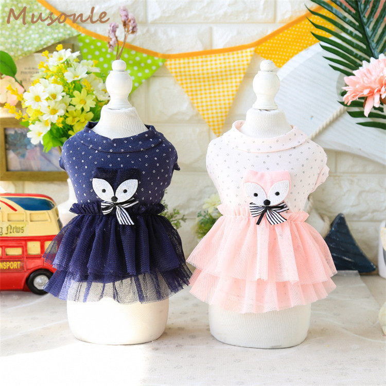 Fashion design pet clothes dog wedding dress dog cloth for summer