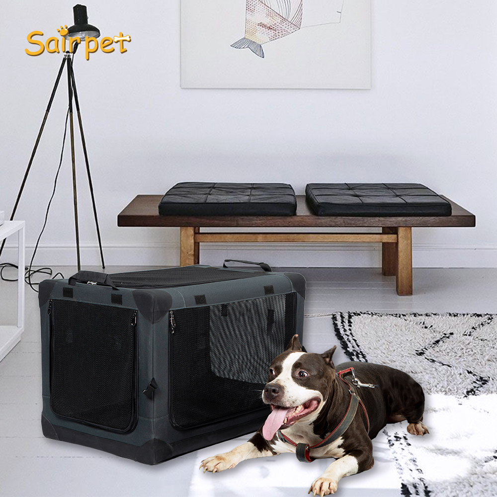 Wholesale Manufacture Foldable Vehicle-mounted Oxford Pet Cage Durable Waterproof Breathable Transport Travel Carrier Box