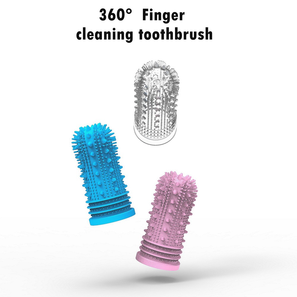 New Pet Finger Brush Silicone Dog Toothbrush Teeth Cleaning Tool Bad Breath Care Non-toxic Puppy Dog Brush Pet Supplies