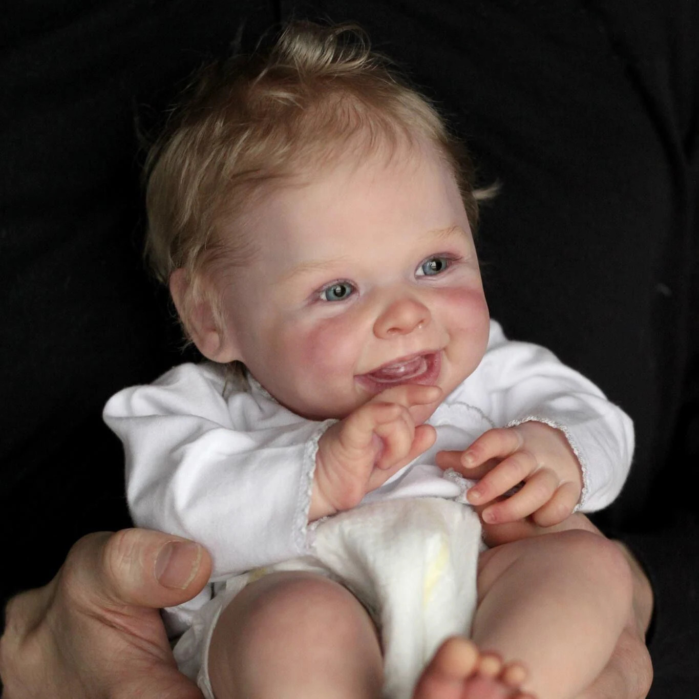 NPK 20inch Lifelike Reborn Doll born Harper Soft Touch Cuddly Body Doll Handmade with Genesis Paint Visible Veins Multiple 241126