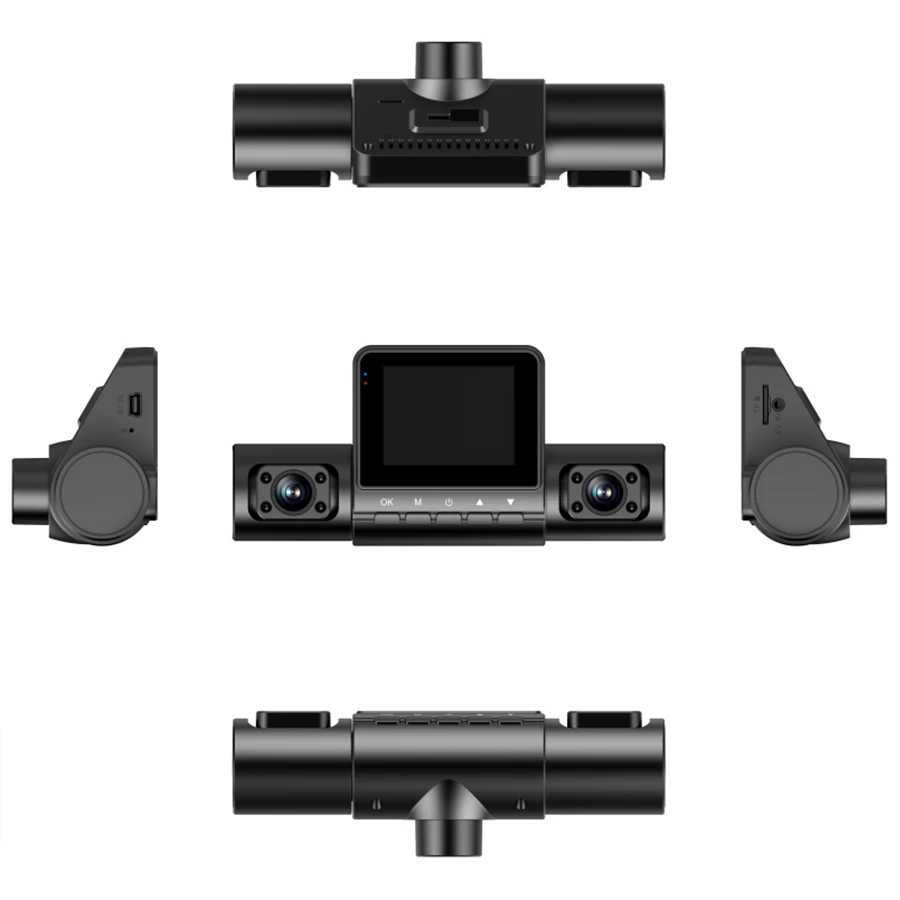 car dvr 1 PCS Dash Cam 4Channel 1080P Driving Recorder HD1080P Front Inside Rear View Infrared Night Vision Car Charge Rrsing Camera Z250509